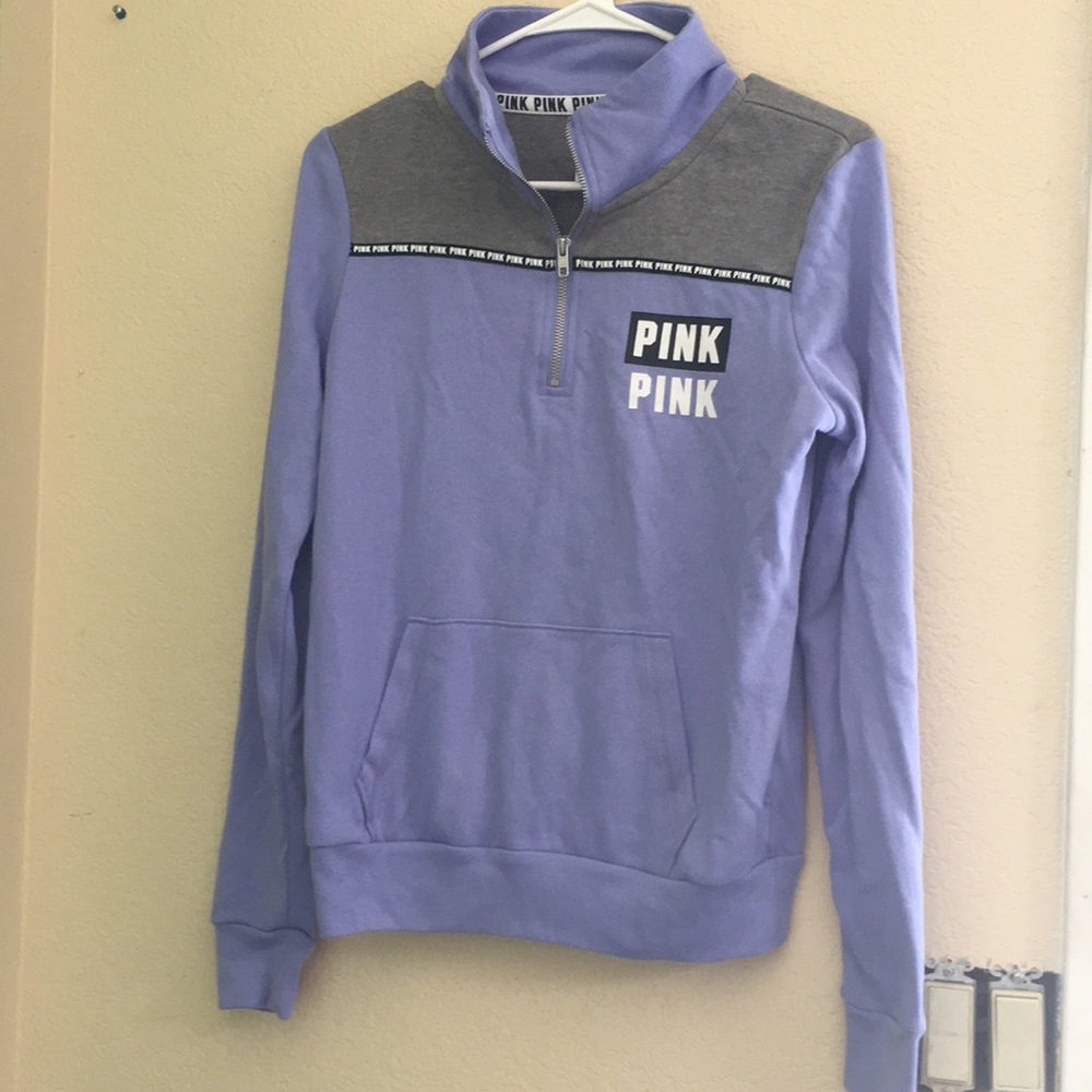 SOLD// Light purple VS Pink half zip